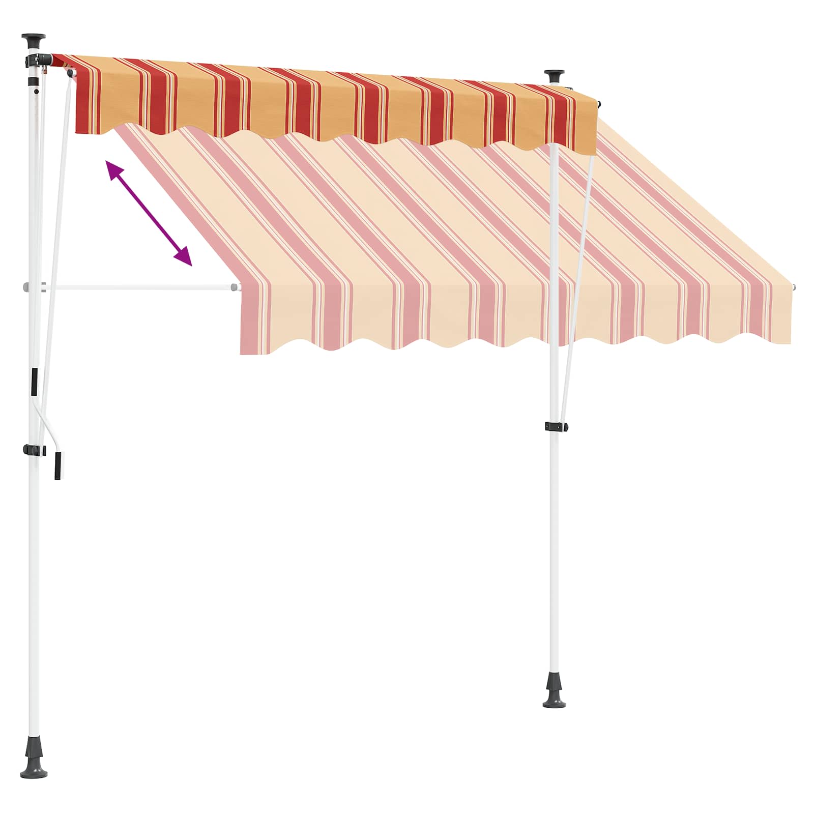 Ručno sklopiva tenda Šareni 250 x 115 x 300 cm