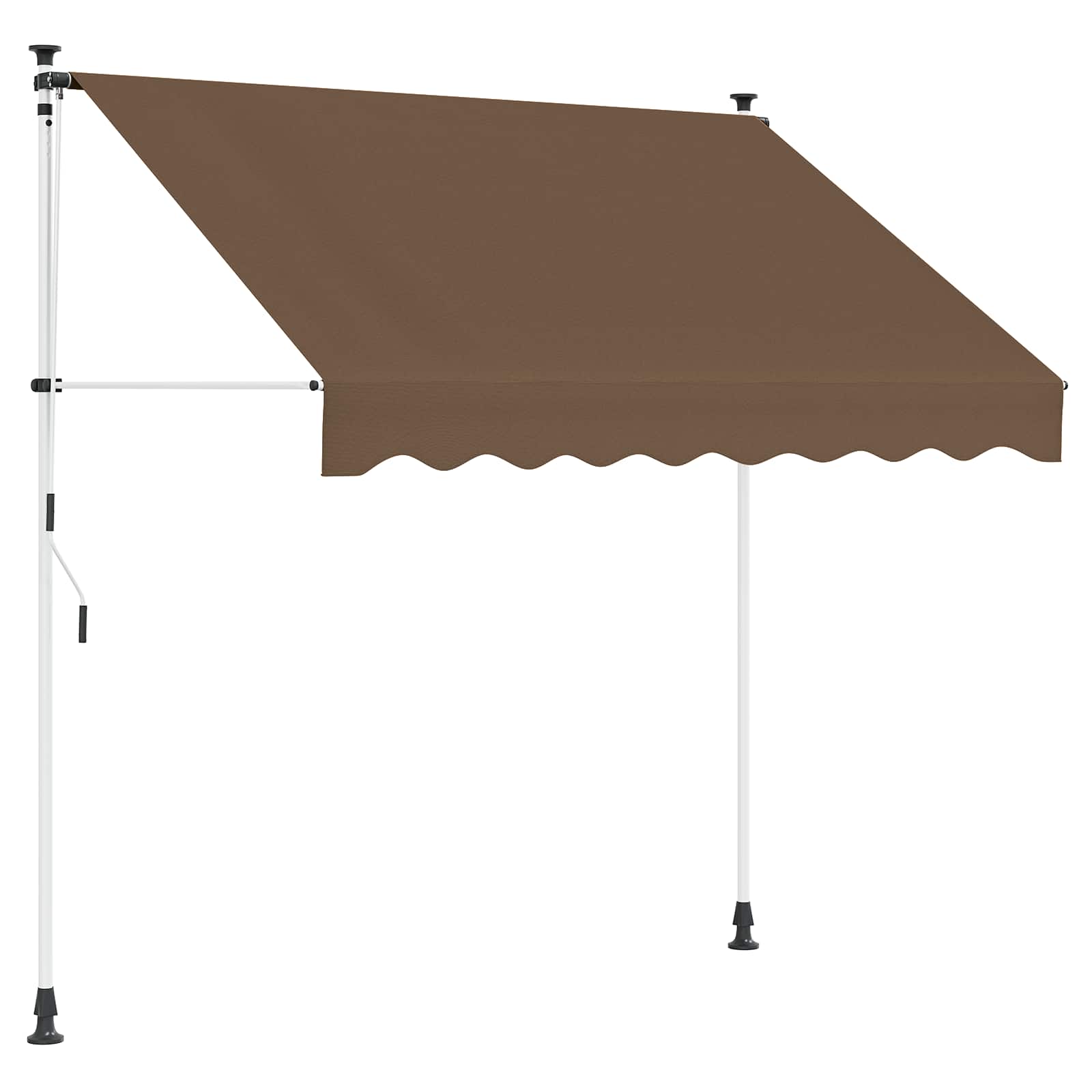 Ručno sklopiva tenda Sivosmeđa 250 cm