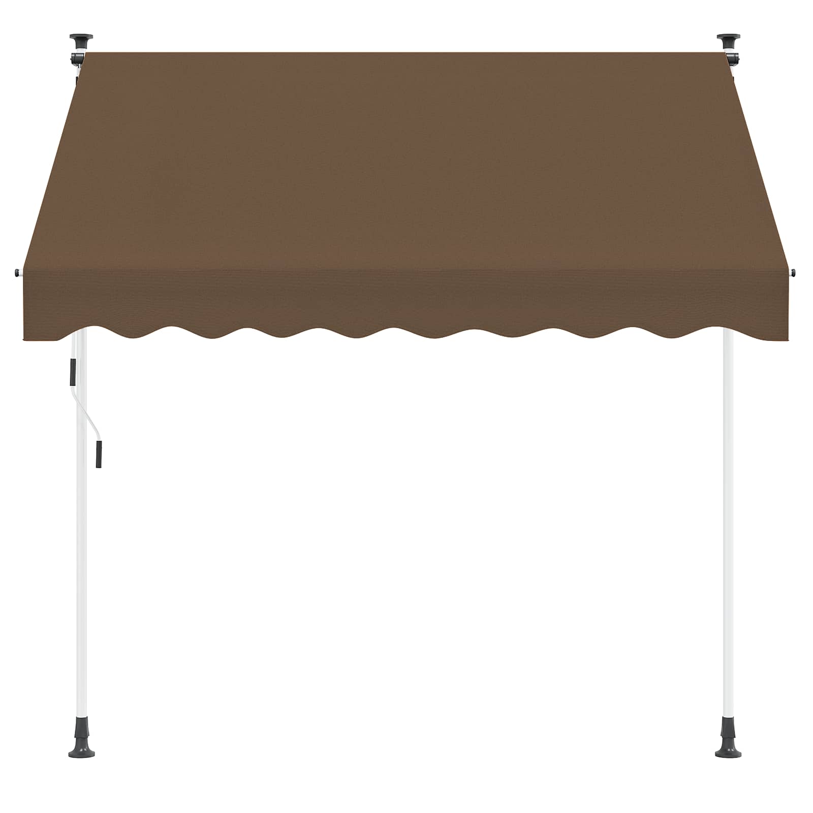 Ručno sklopiva tenda Sivosmeđa 350 cm