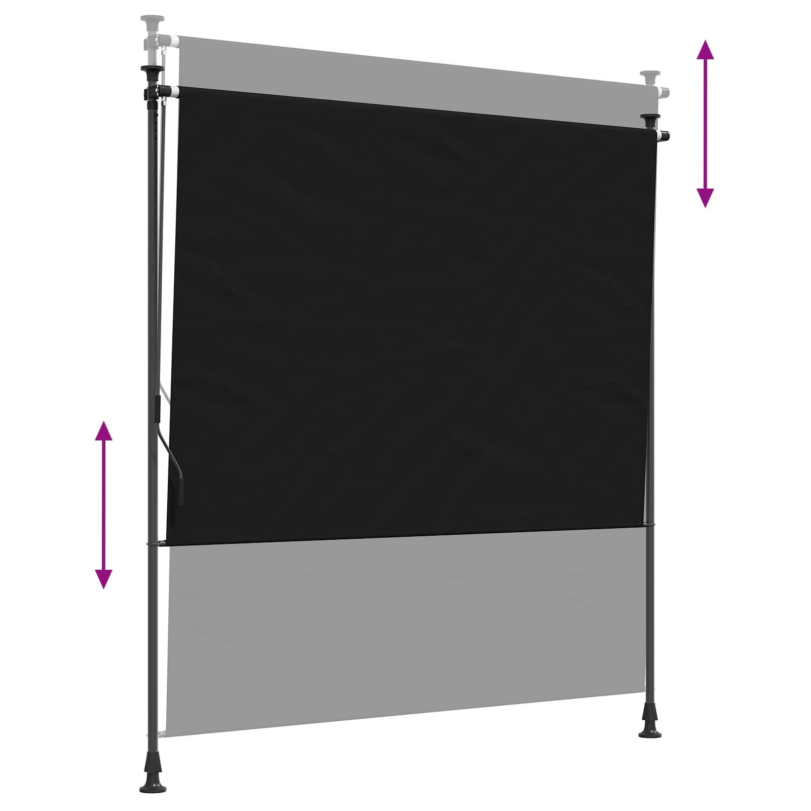 Vanjska Roleta Crna 100 x 270 cm