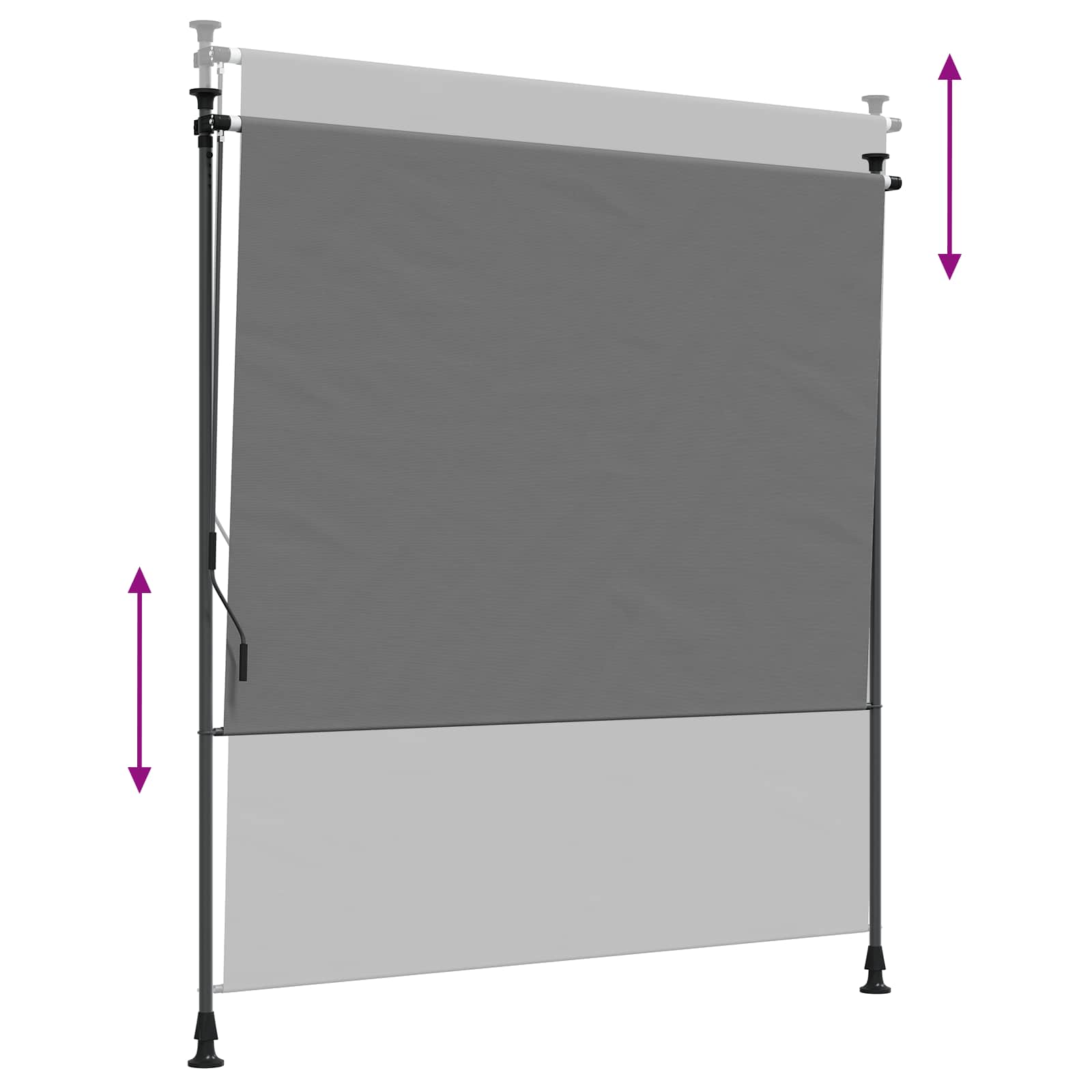 Vanjska Roleta Svjetlosiva 200 x 270 cm