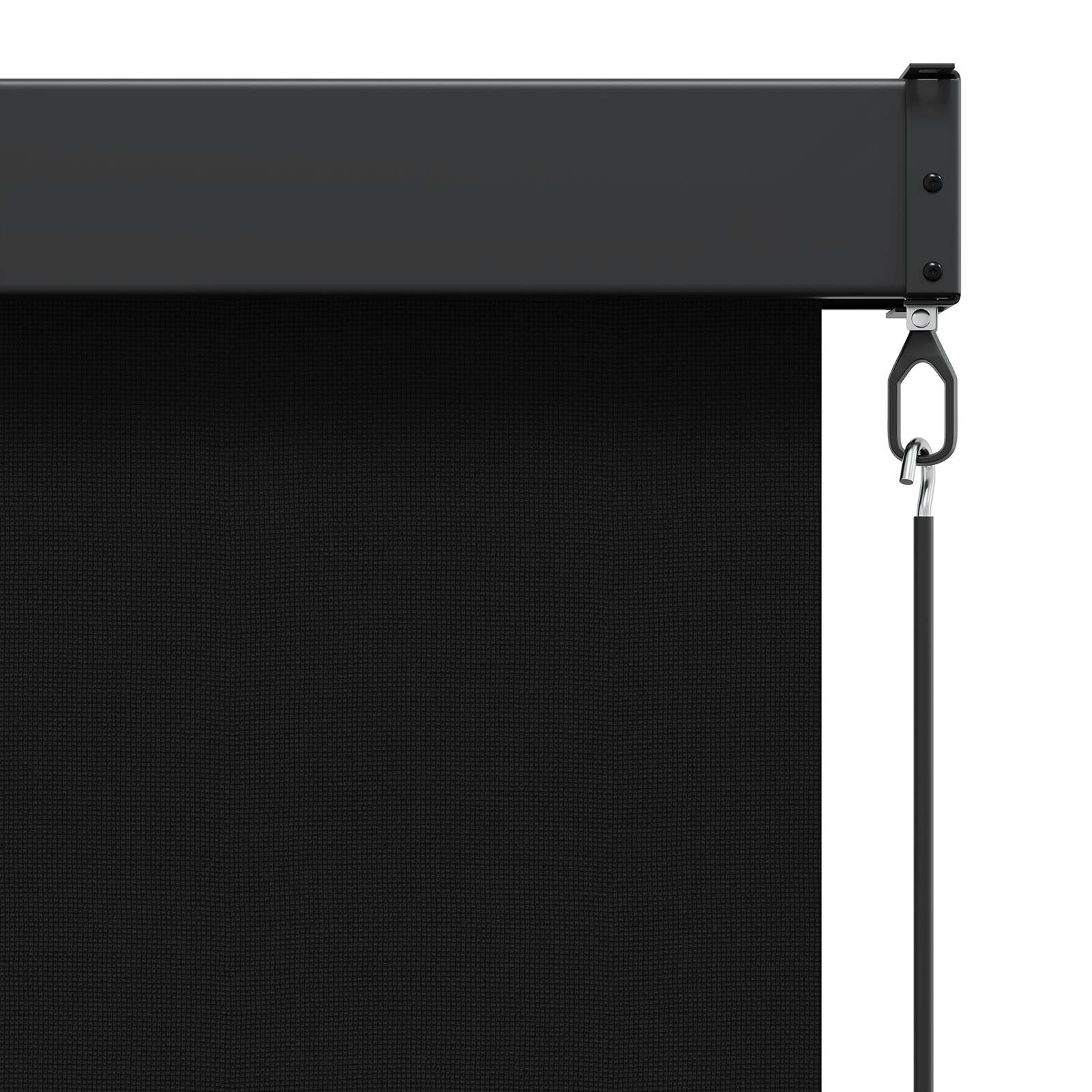 Rolo zavjesa Crna 60 x 250 cm Tkanina i aluminij