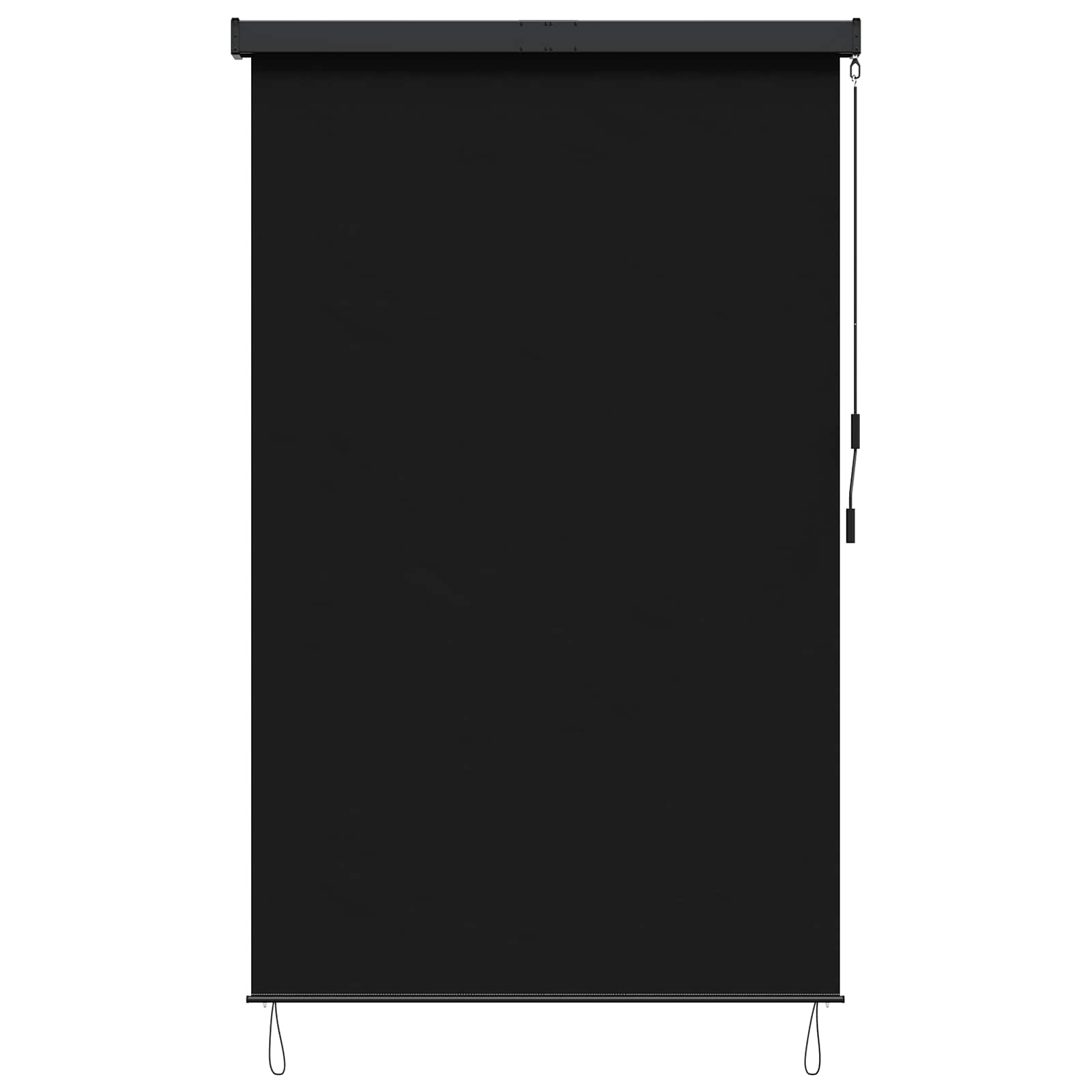 Rolo zavjesa Crna 60 x 250 cm Tkanina i aluminij
