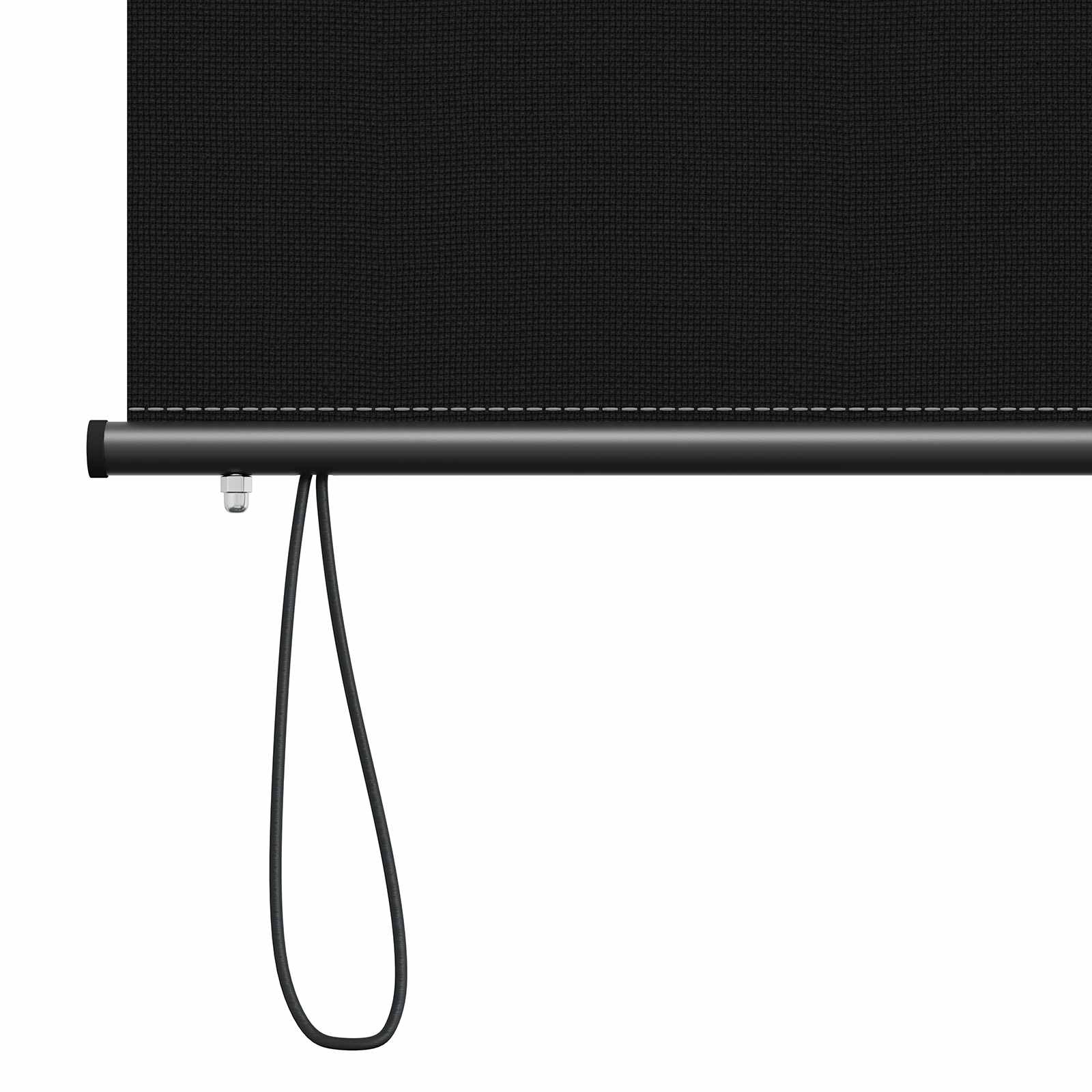 Rolo zavjesa Crna 100 x 250 cm Tkanina i aluminij