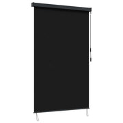 Rolo zavjesa Crna 100 x 250 cm Tkanina i aluminij
