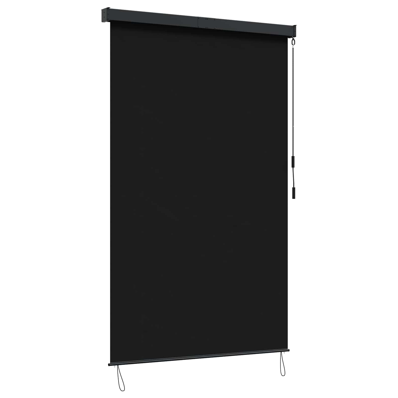 Rolo zavjesa Crna 100 x 250 cm Tkanina i aluminij