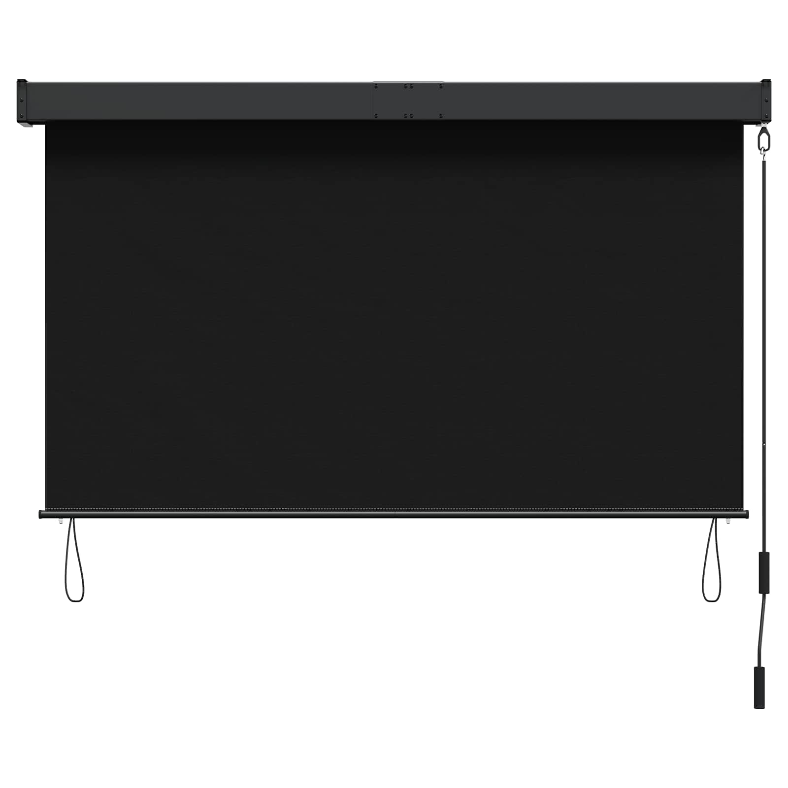 Rolo zavjesa Crna 100 x 250 cm Tkanina i aluminij