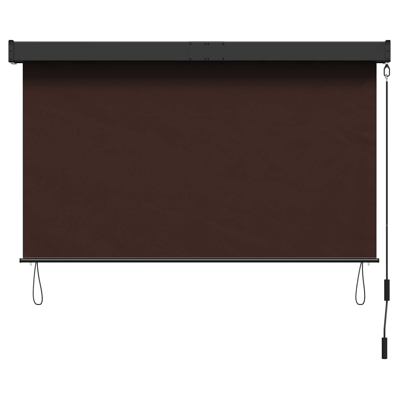 Rolo zavjesa Smeđa 100 x 250 cm Tkanina i aluminij