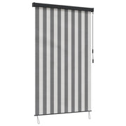 Rolo zavjesa Antracit i bijelo 120 x 250 cm Tkanina i aluminij