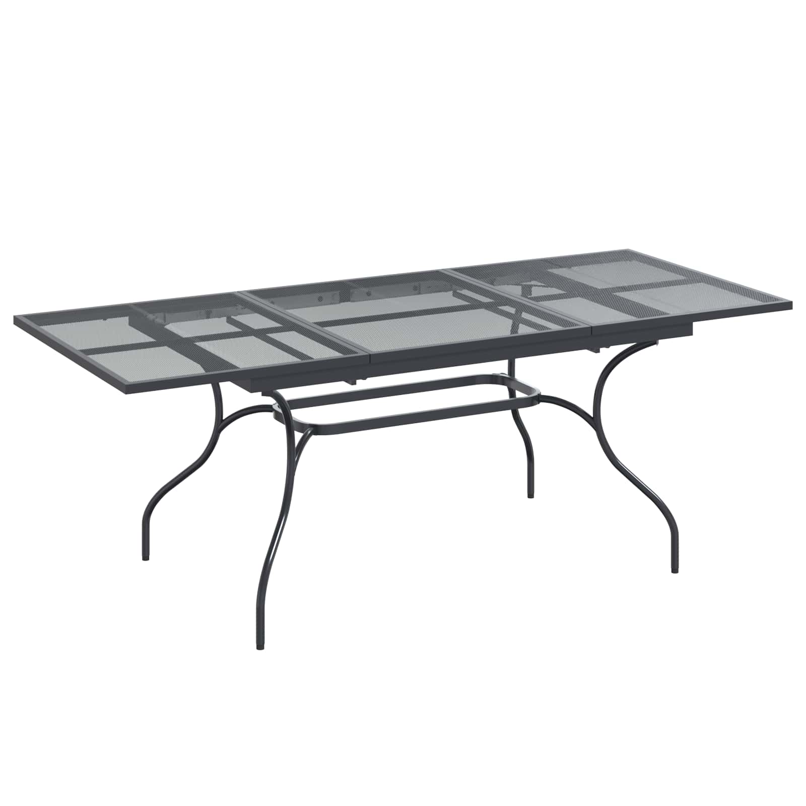 Vrtni set za objed 7 pcs Antracit Čelik