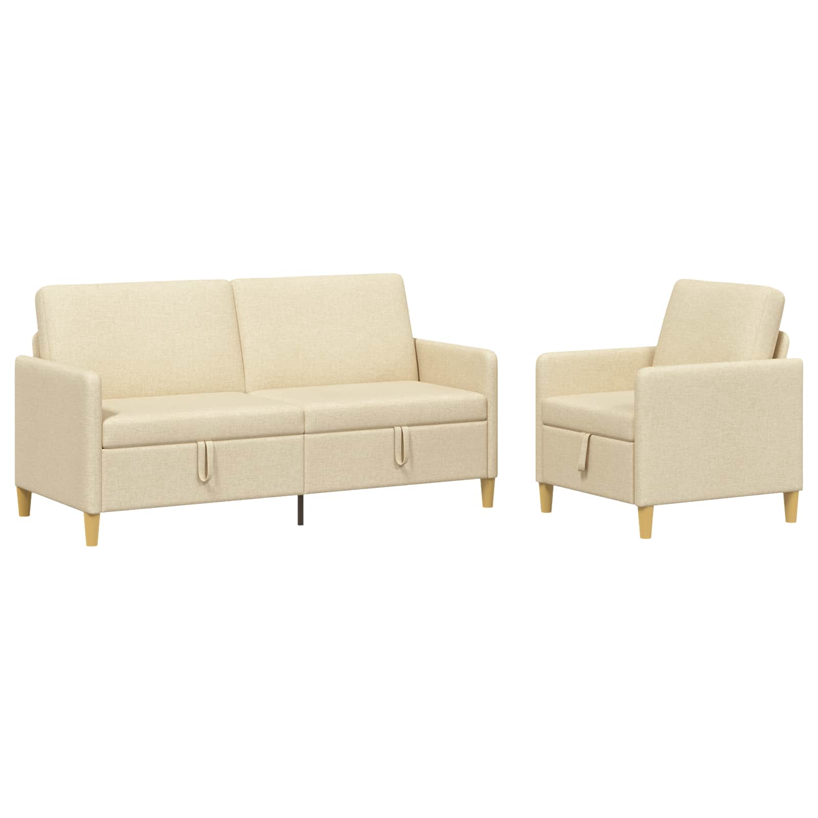 Set sofe s pohranom 2 pcs Krem Poliester
