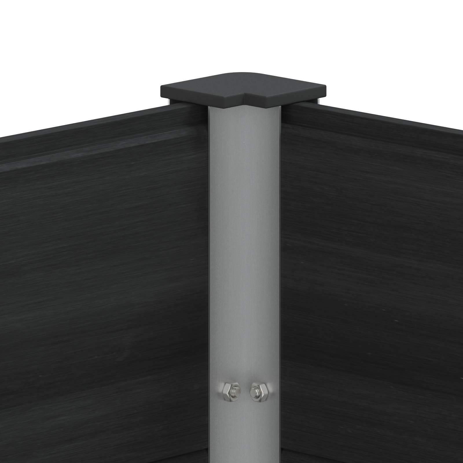 Povišena vrtna gredica Crna 300 x 50 x 91 cm