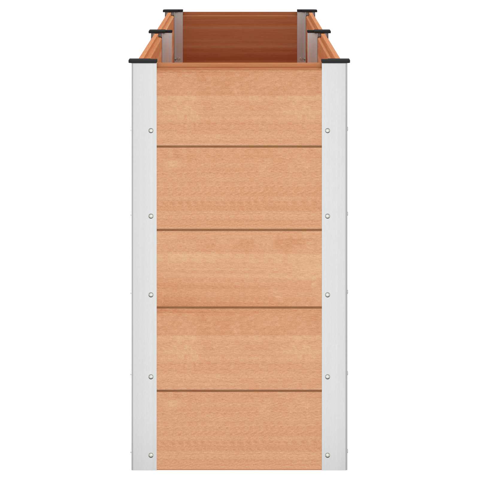 Povišena vrtna gredica Smeđa 250 x 50 x 91 cm