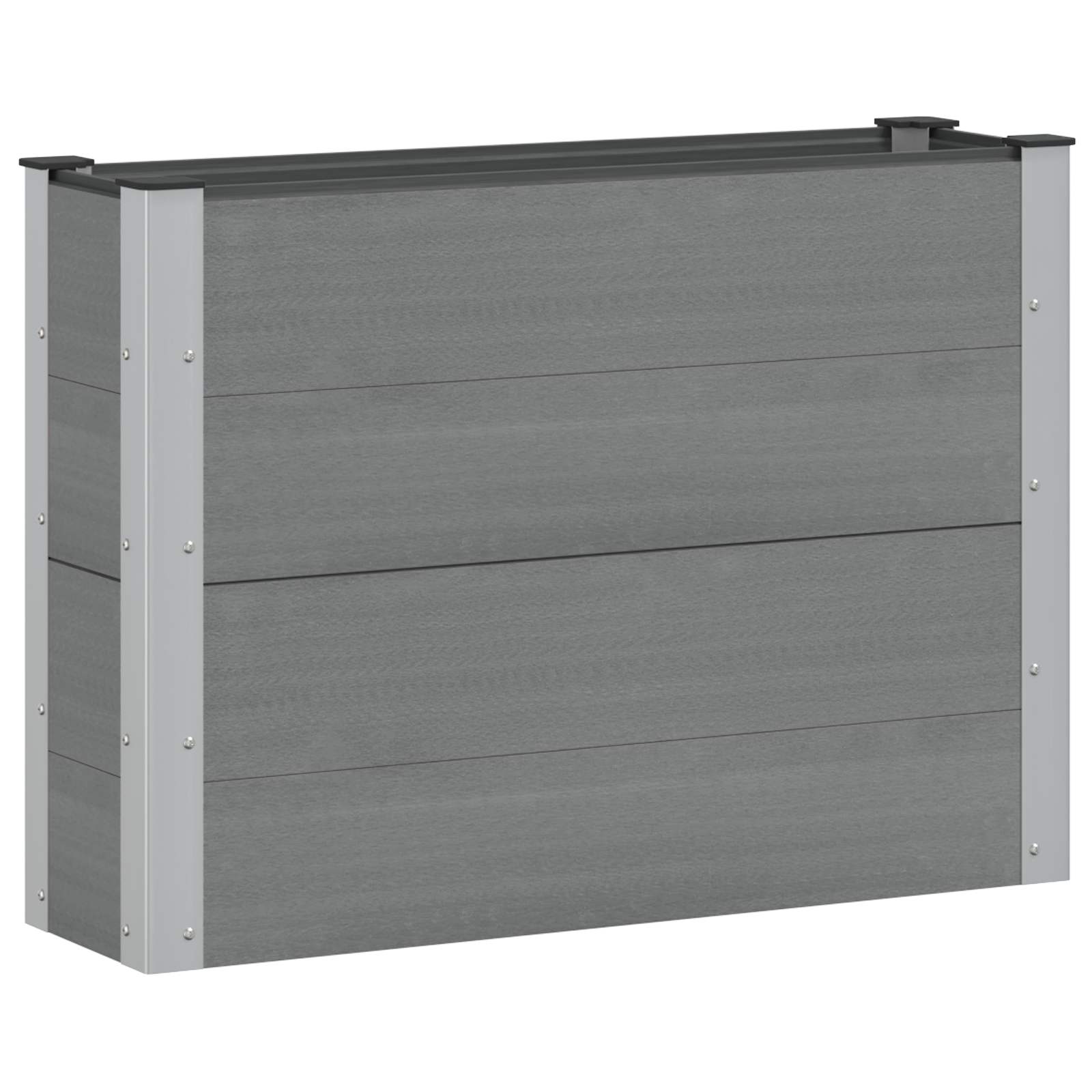 Povišena vrtna gredica Siva 100 x 30 x 72 cm