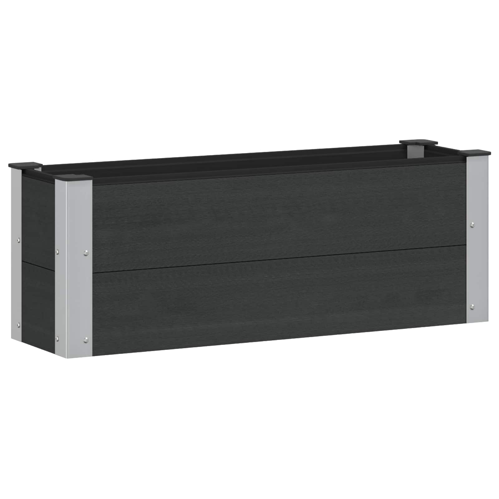Povišena vrtna gredica Crna 100 x 30 x 36 cm