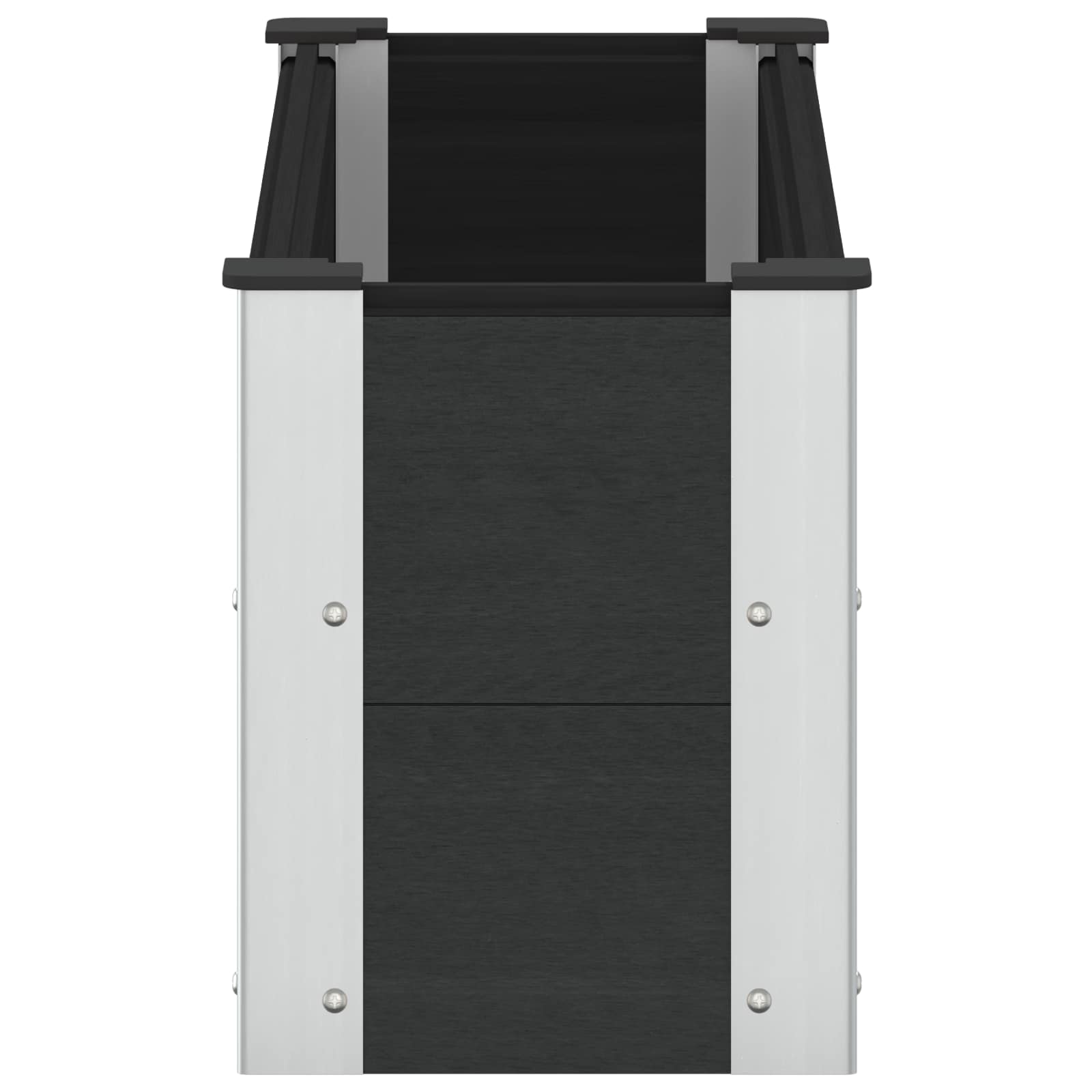 Povišena vrtna gredica Crna 100 x 30 x 36 cm