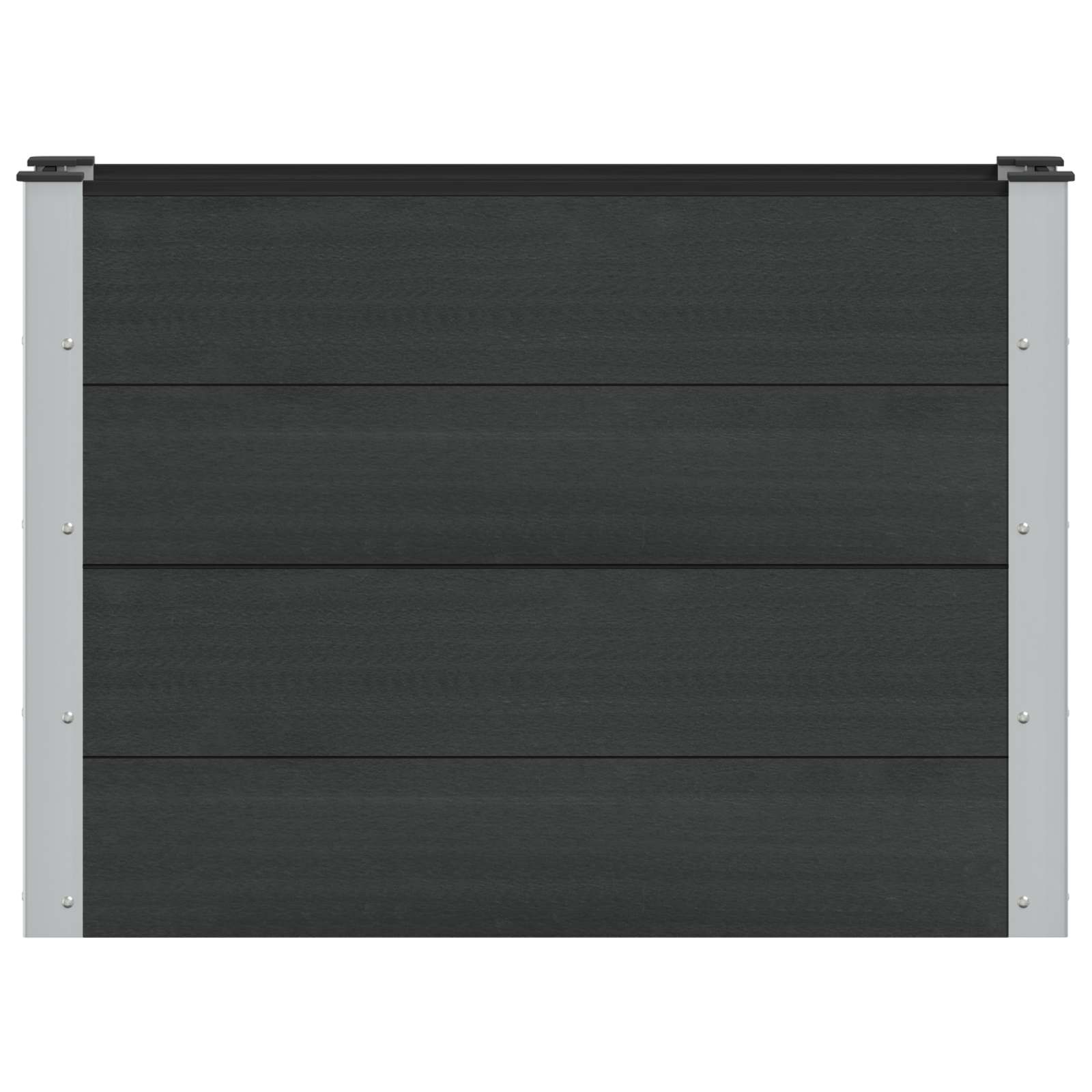 Povišena vrtna gredica Crna 100 x 30 x 72 cm