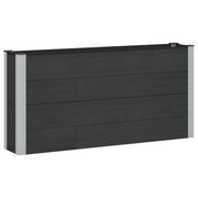 Povišena vrtna gredica Crna 150 x 30 x 72 cm