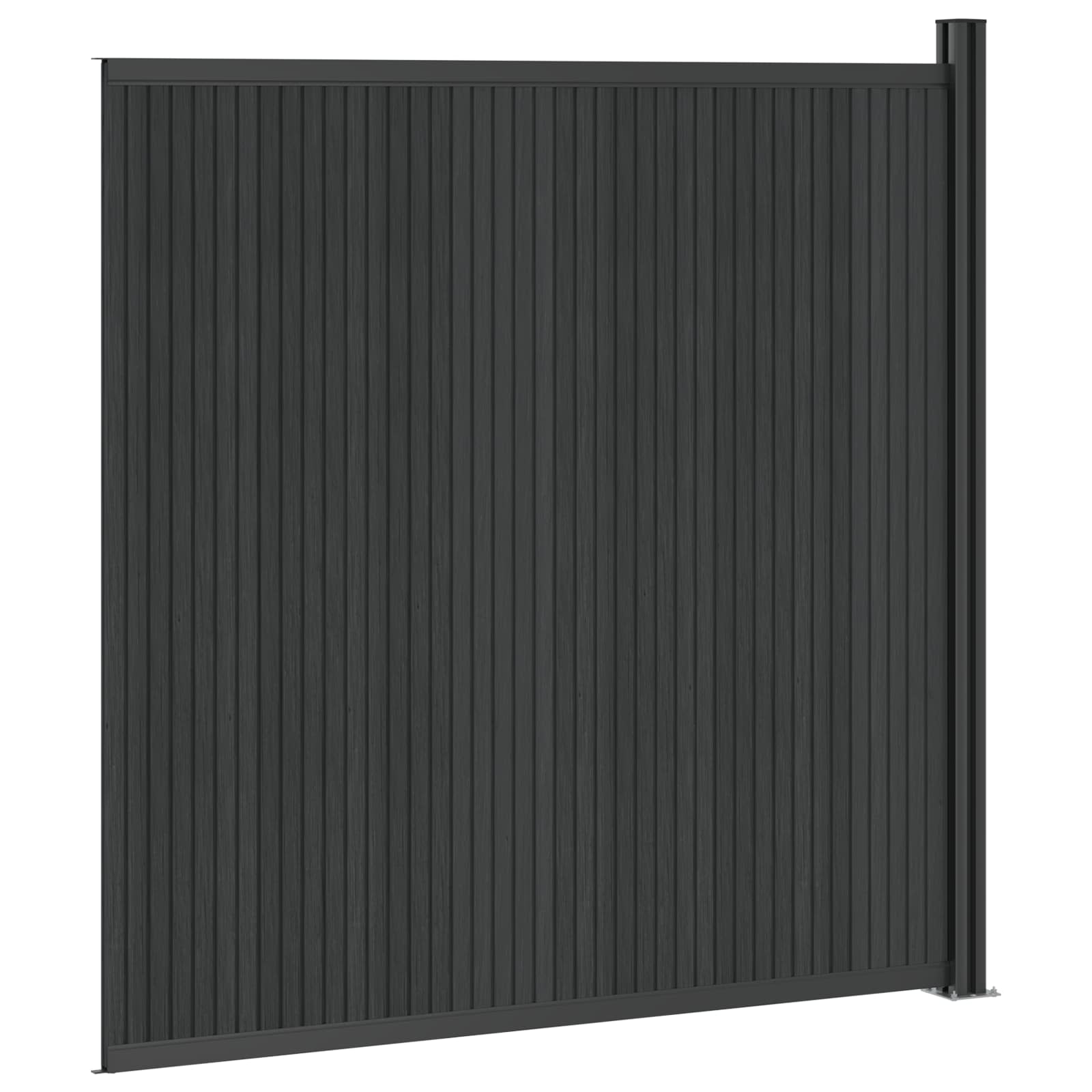 Panel ograde WPC i aluminij Crna