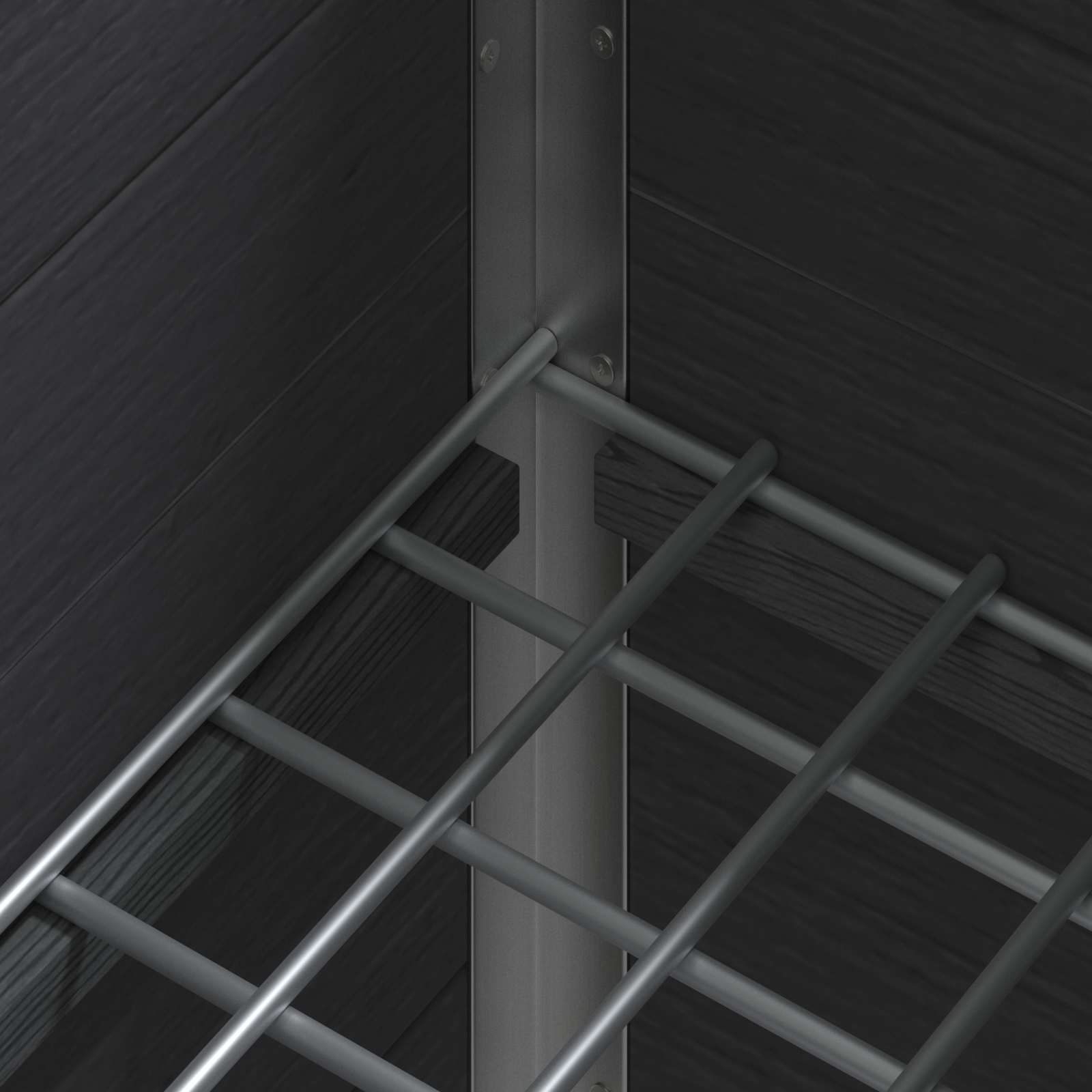 Povišena vrtna gredica Siva 100 x 30 x 82 cm WPC i aluminij