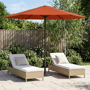 Vrtni suncobran 230 x 230 cm Poliester Pravokutni Terakota