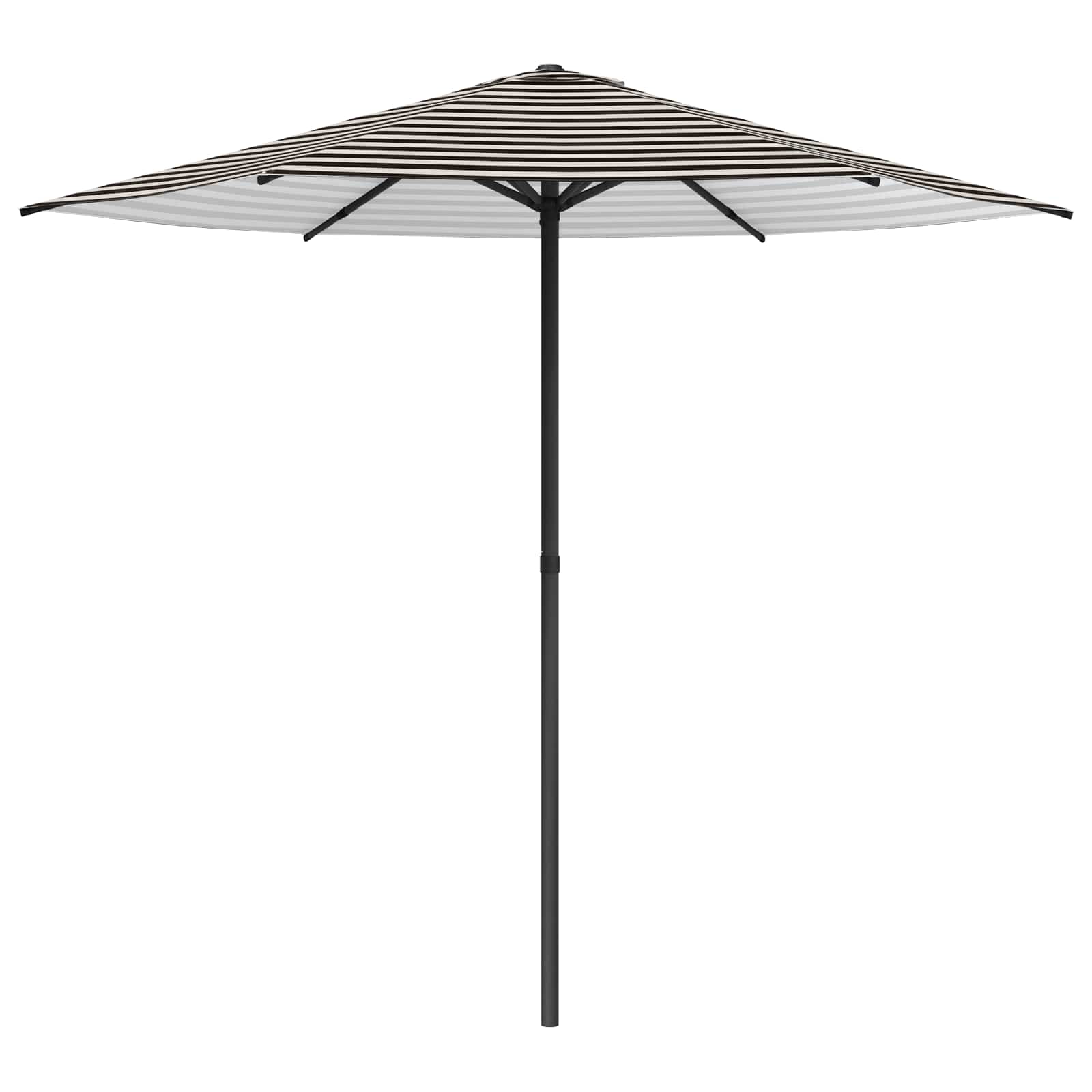 Vrtni suncobran 230 x 230 cm Poliester Pravokutni Crna i bijela