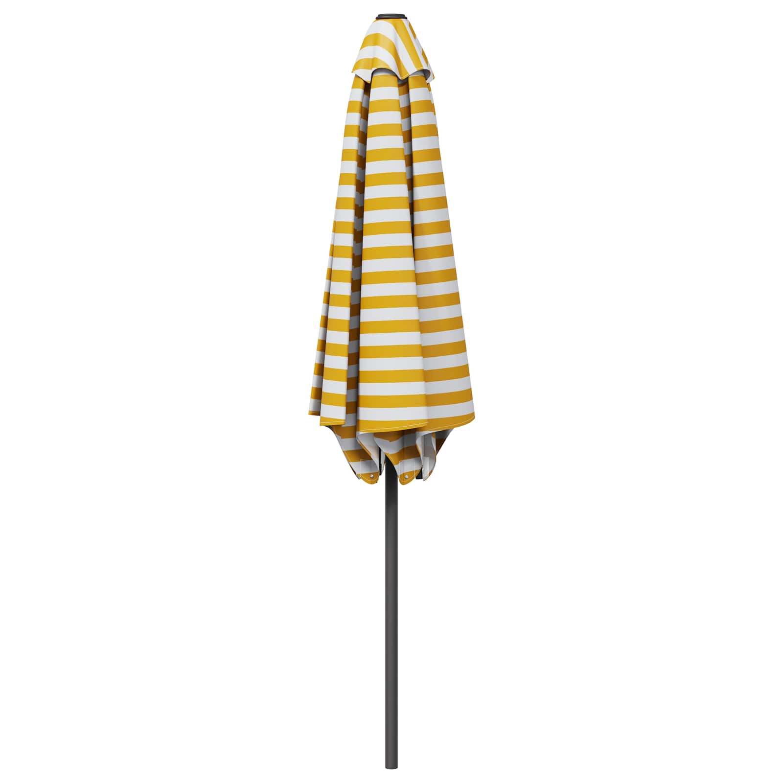 Vrtni suncobran 270 x 270 cm Poliester Pravokutni Žuta i bijela