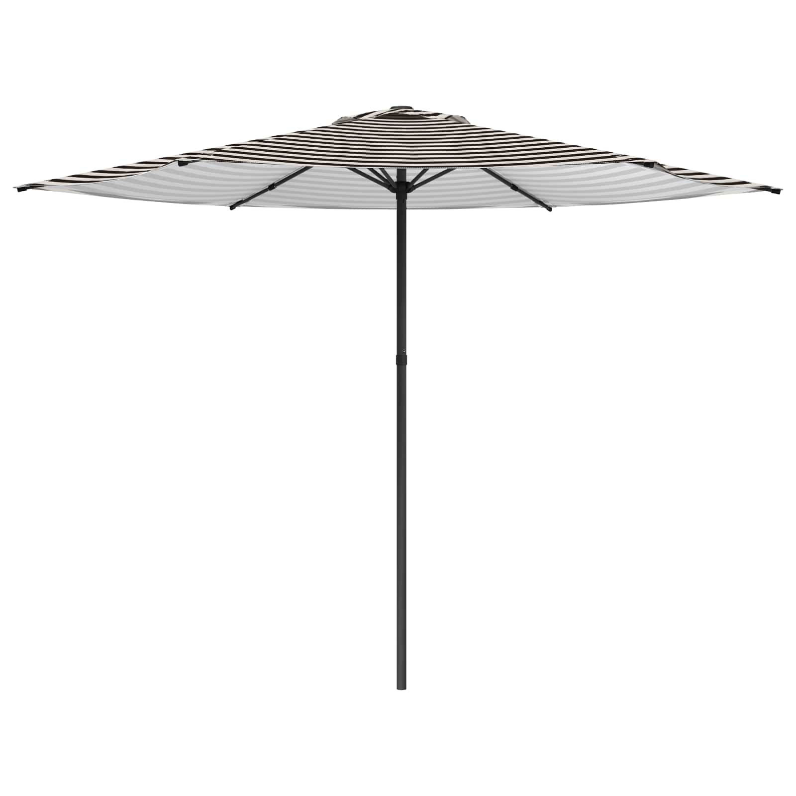 Vrtni suncobran 300 x 300 cm Poliester Pravokutni Crna i bijela