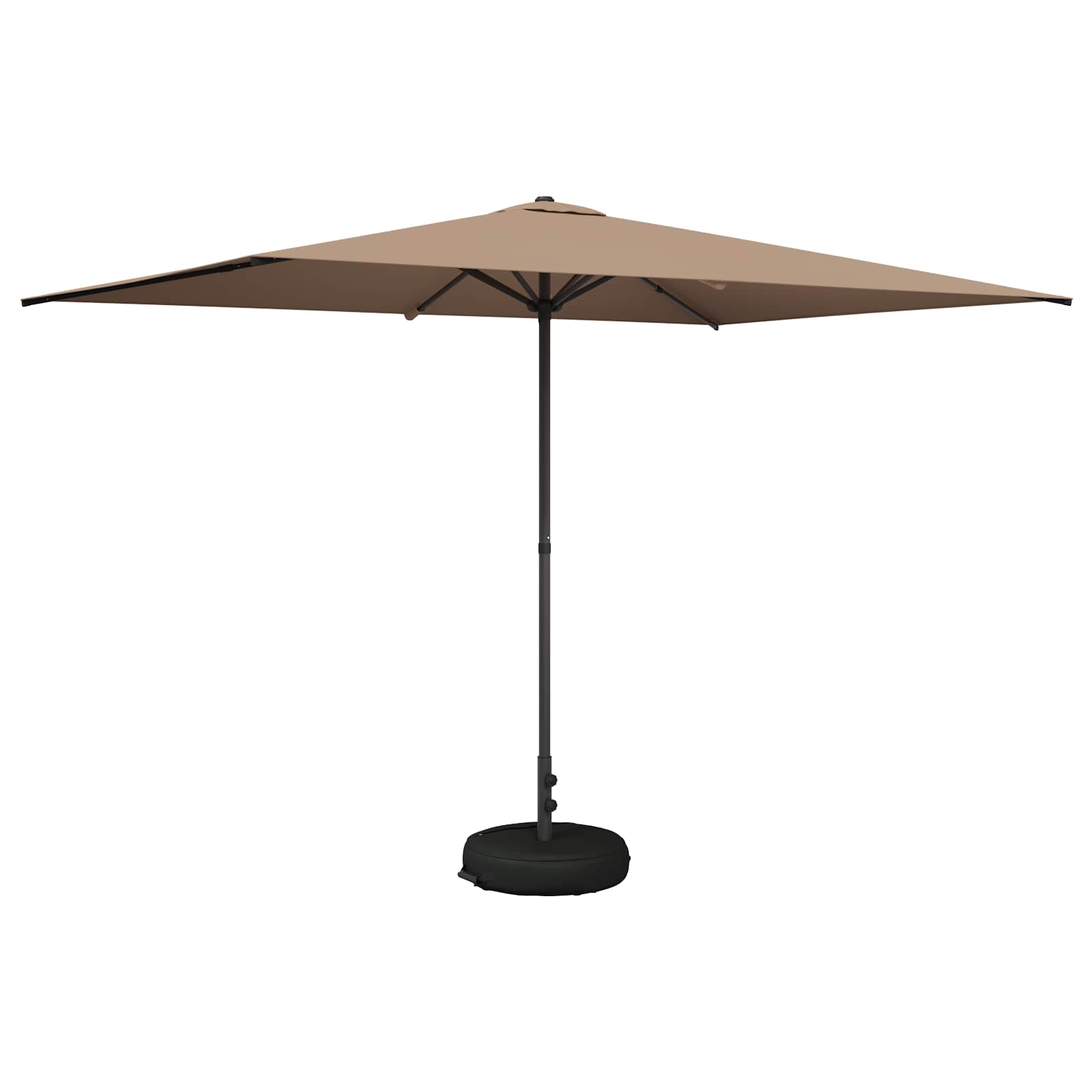 Vrtni Parasol s Podnožjem 200 x 300 cm Poliester Pravokutni