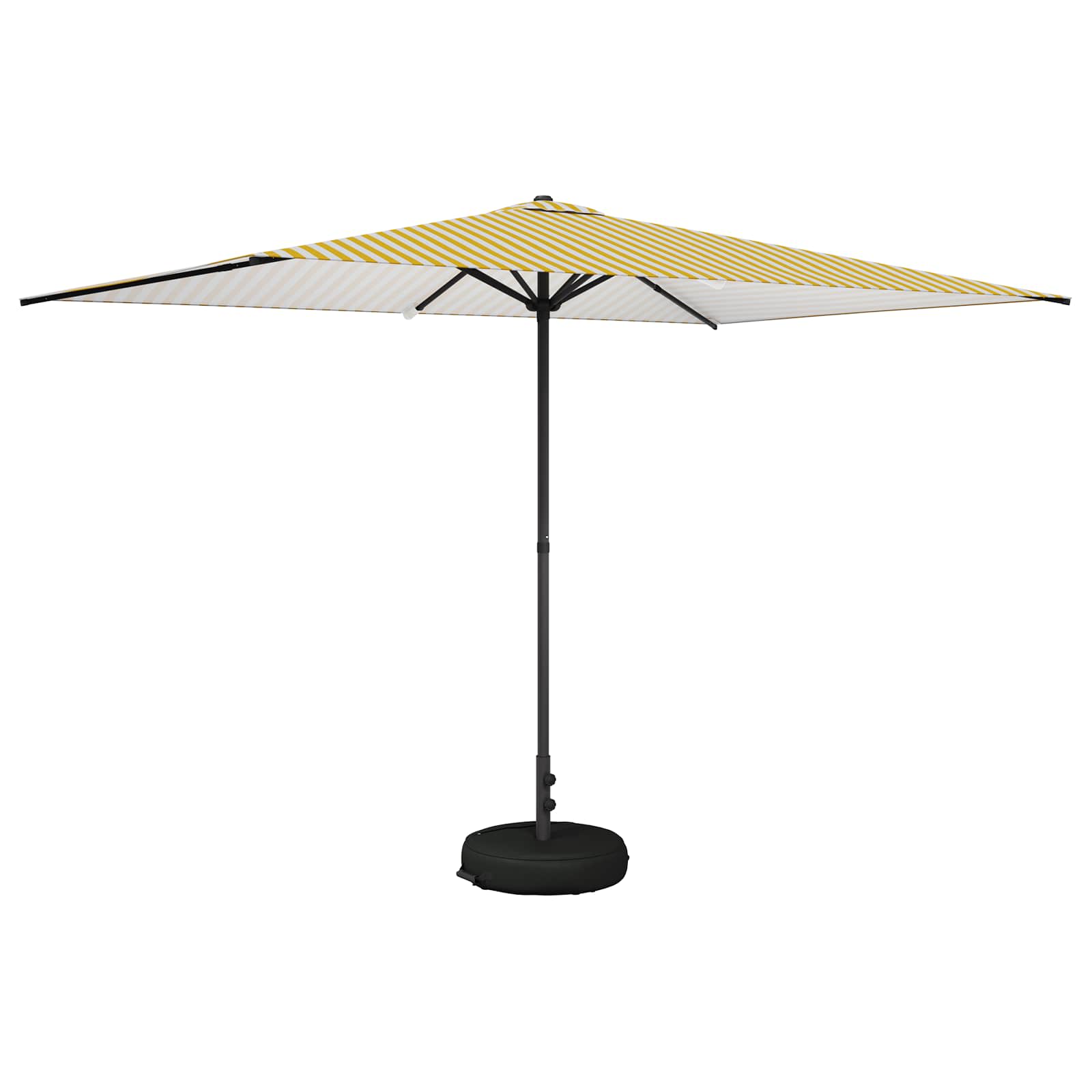 Vrtni Parasol s Podnožjem 200 x 300 cm Poliester Pravokutni