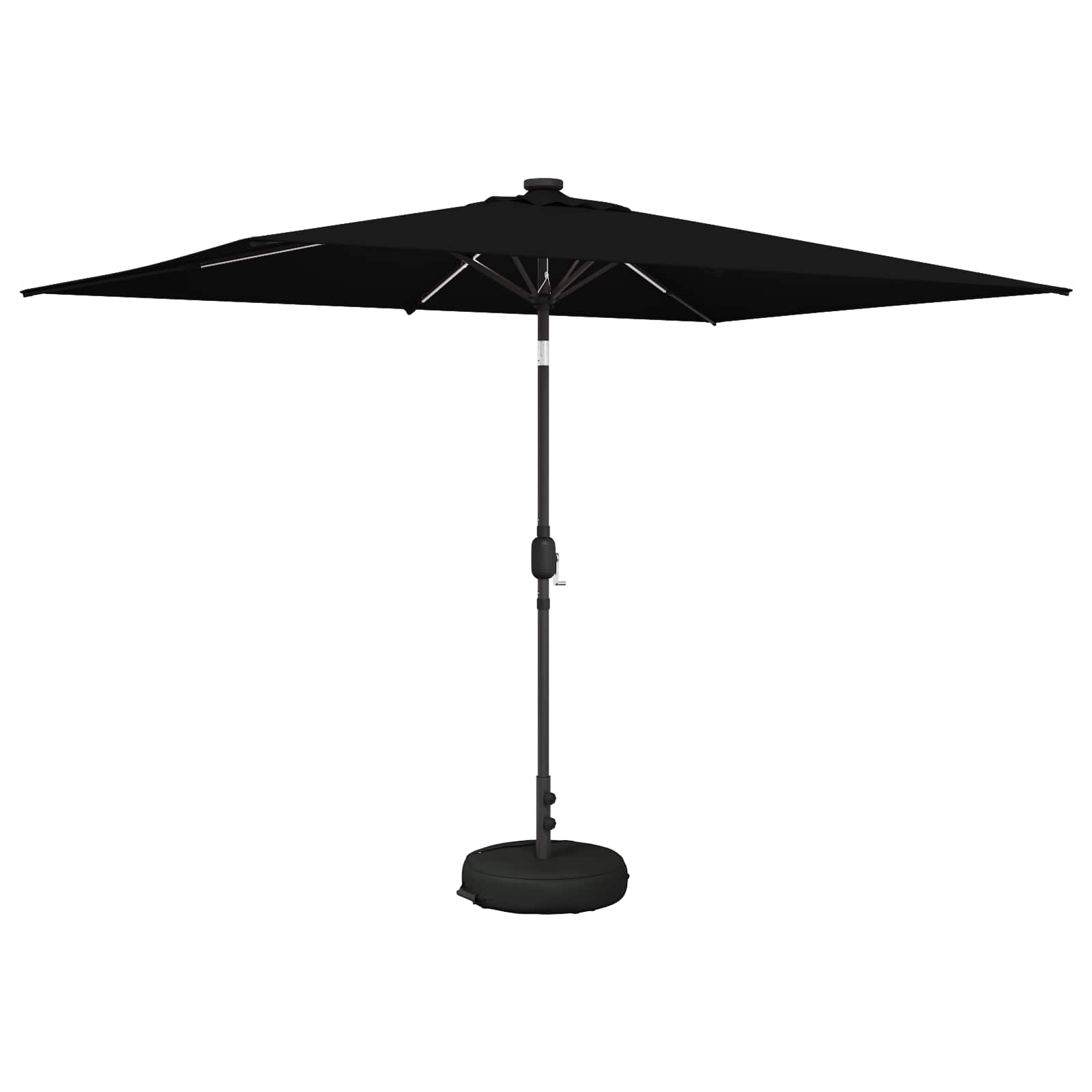 Suncobran za vrt s LED svjetlima i postoljem 200 x 300 cm