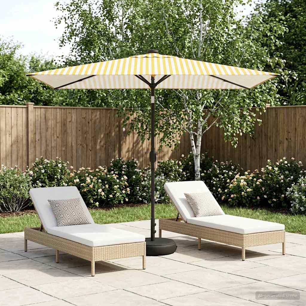 Suncobran za vrt s LED svjetlima i postoljem 200 x 300 cm