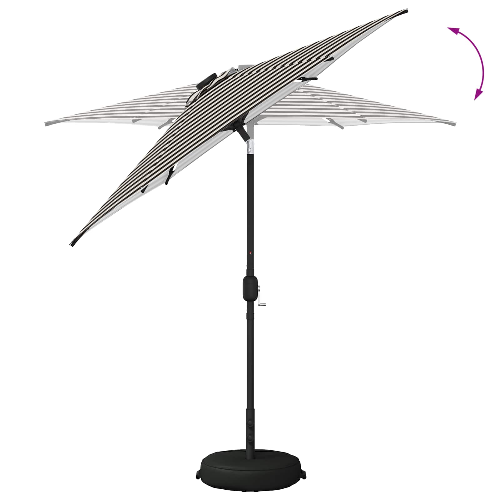 Suncobran za vrt s LED svjetlima i postoljem 230 x 230 cm