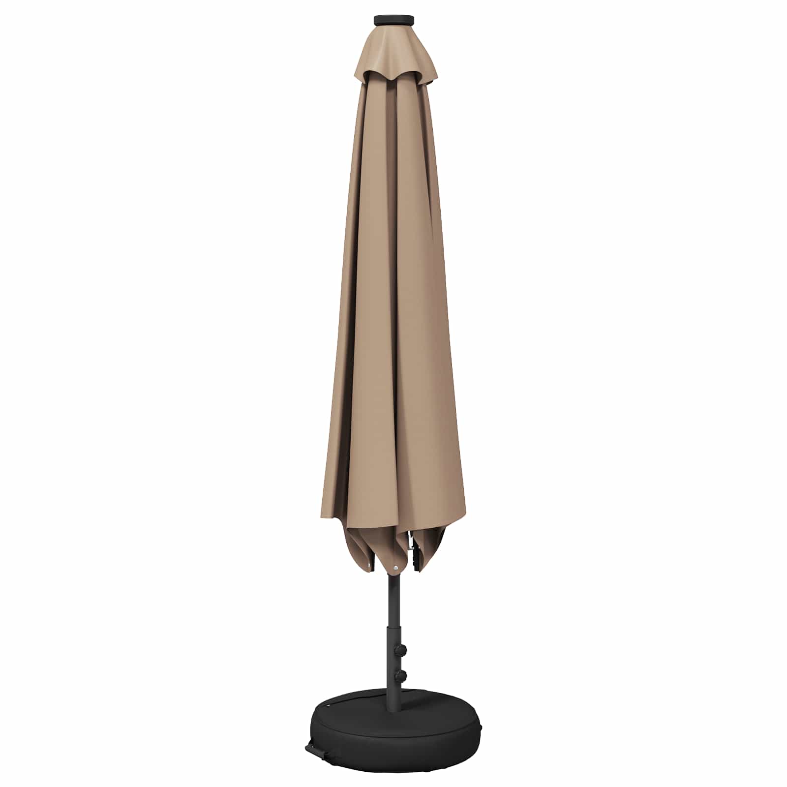 Suncobran za vrt s LED svjetlima i postoljem 300 x 300 cm
