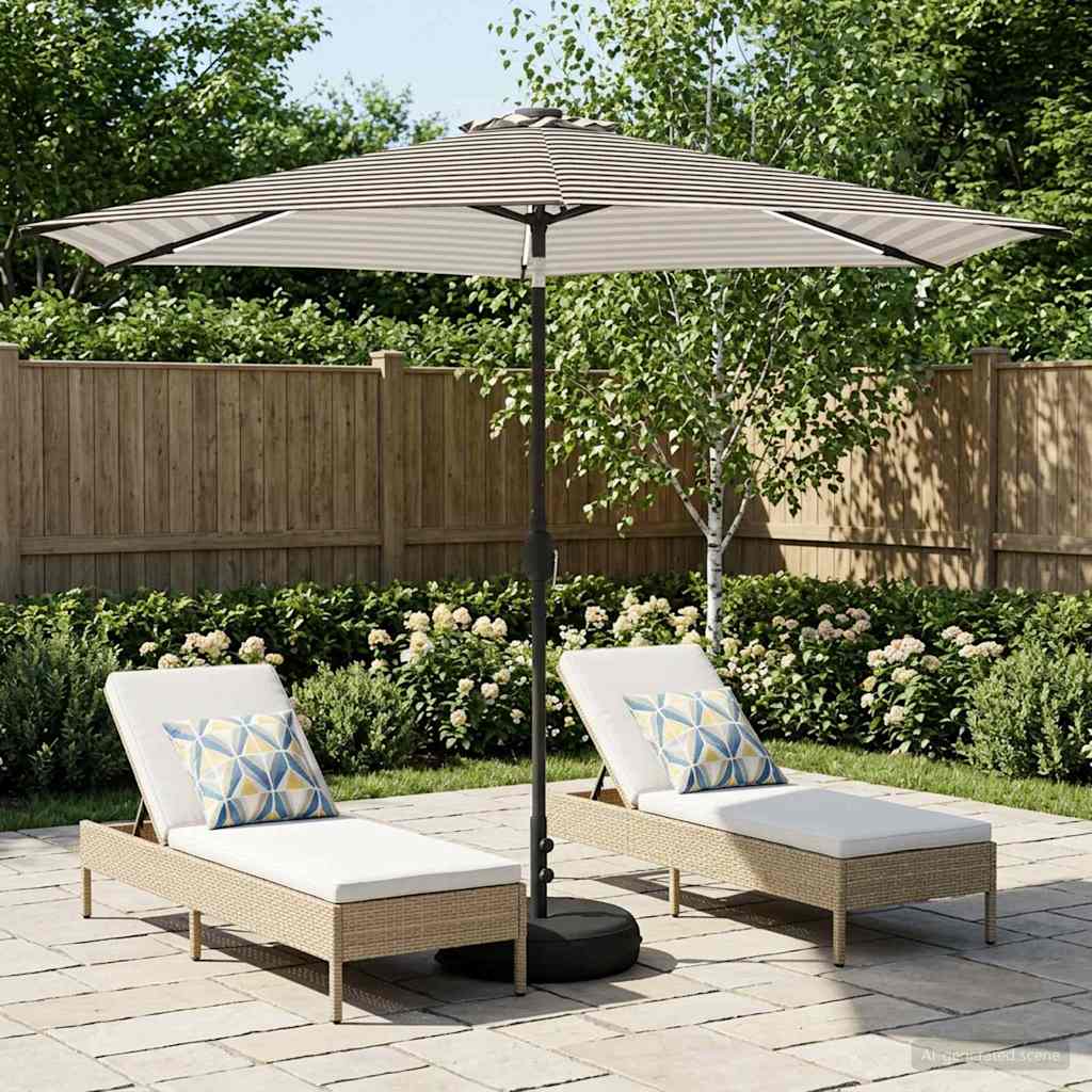 Suncobran za vrt s LED svjetlima i postoljem 300 x 300 cm