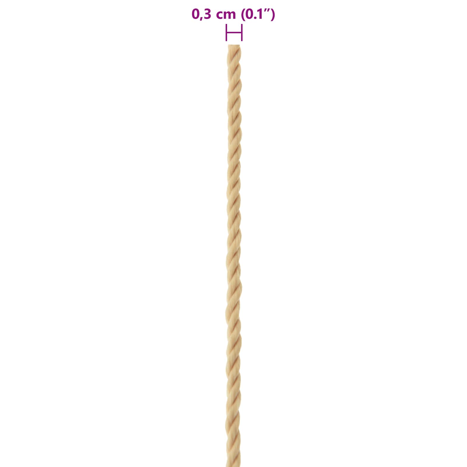Konopac za čamce 100 m 0.3 Prirodna PP