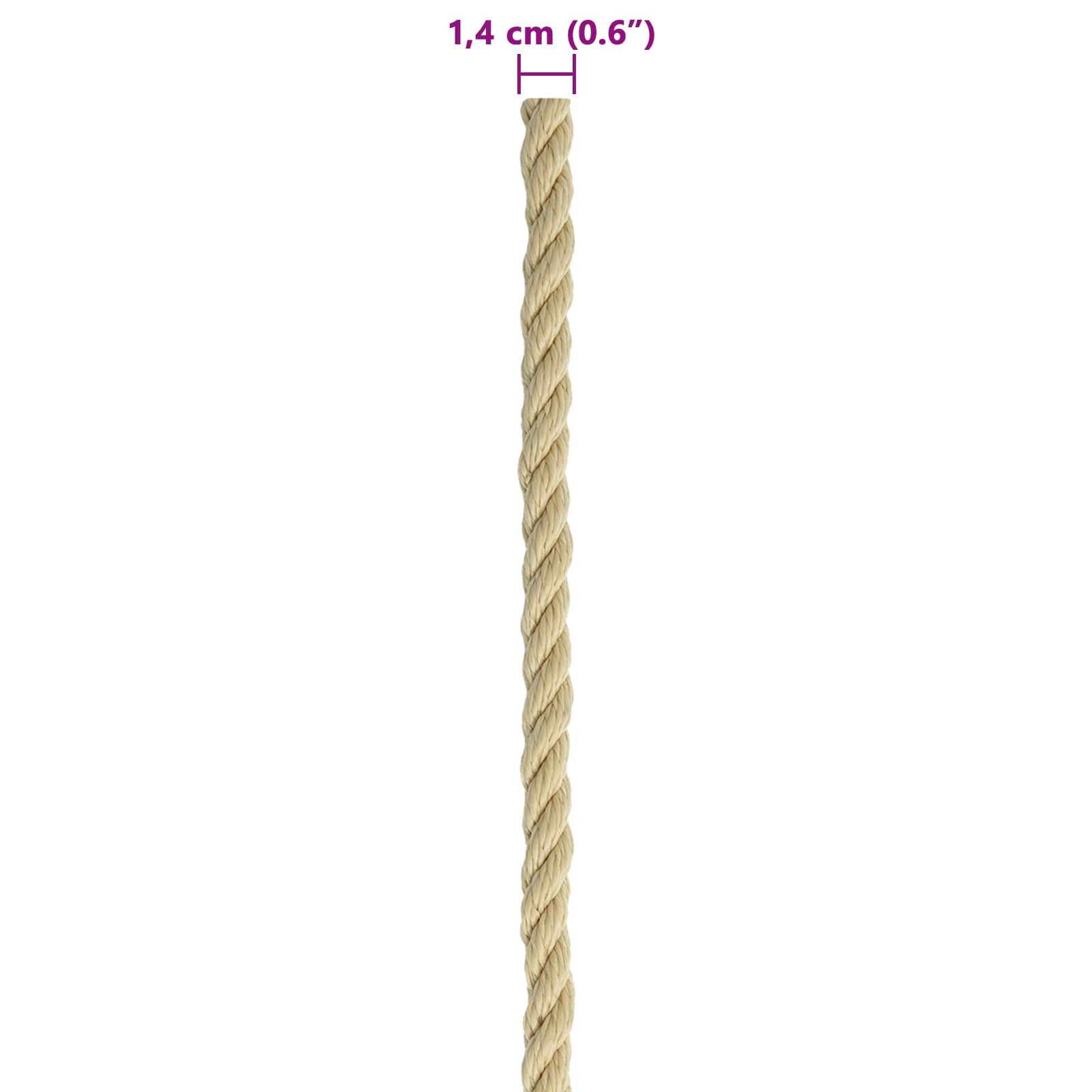 Konopac za čamce 50 m 1.4 Prirodna PP