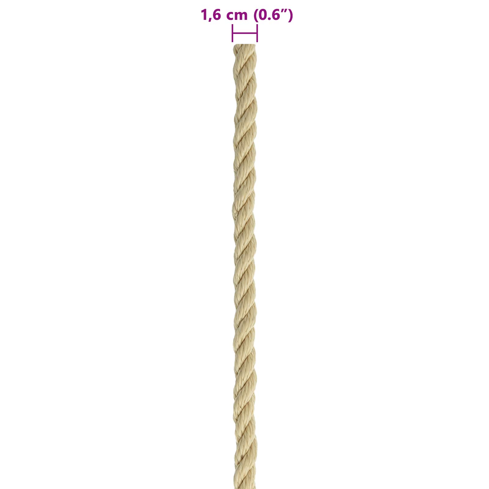 Konopac za čamce 250 m 1.6 Prirodna PP