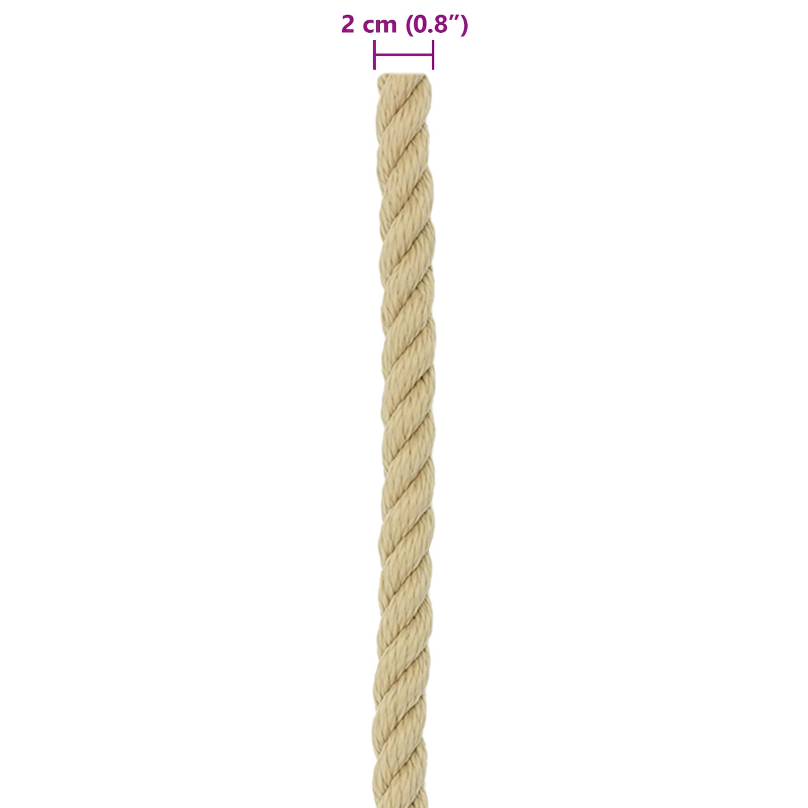 Konopac za čamce 25 m 2 Prirodna PP