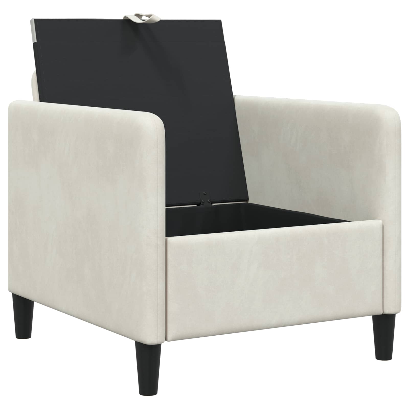 Sofa s pohranom Krem 72 x 78 x 87 cm Poliester