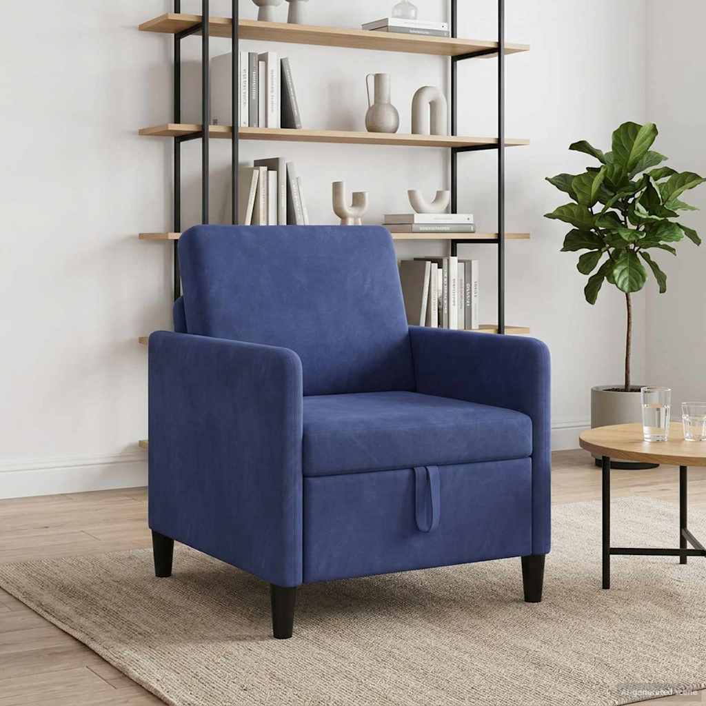 Sofa s pohranom Policijska plava 72 x 78 x 87 cm Poliester