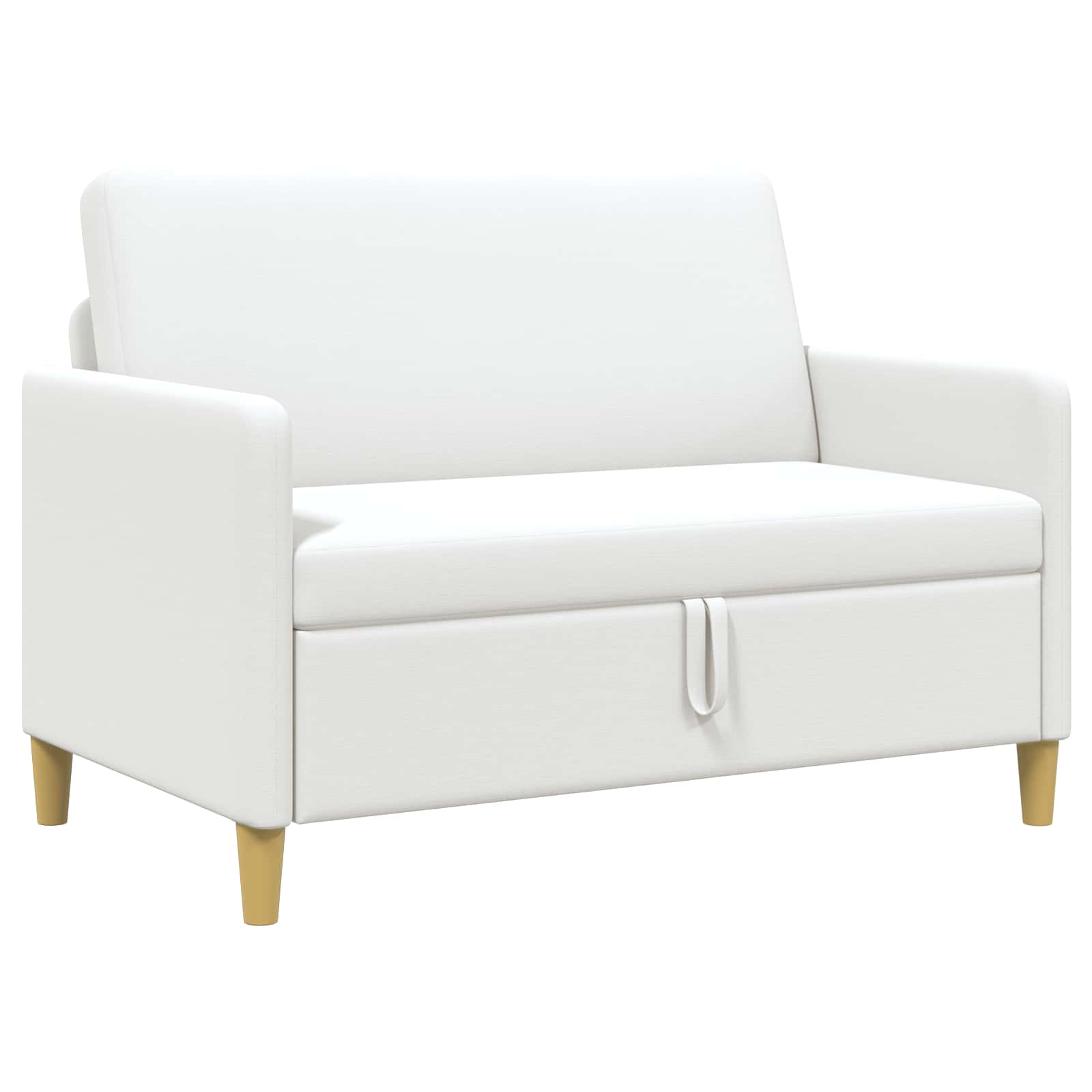 Sofa s pohranom Bijela 122 x 78 x 87 cm Poliester