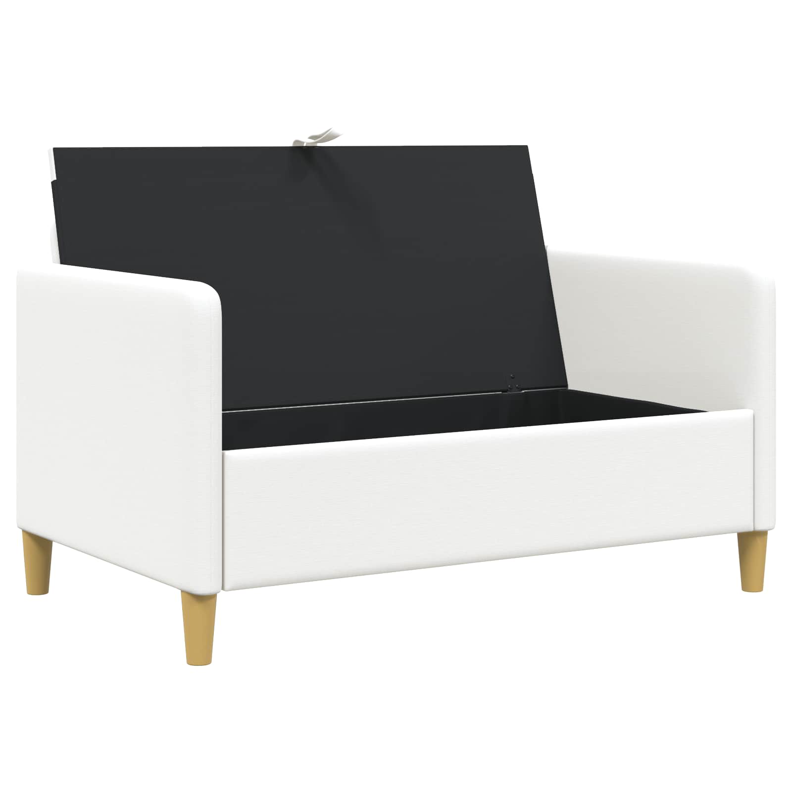 Sofa s pohranom Bijela 122 x 78 x 87 cm Poliester