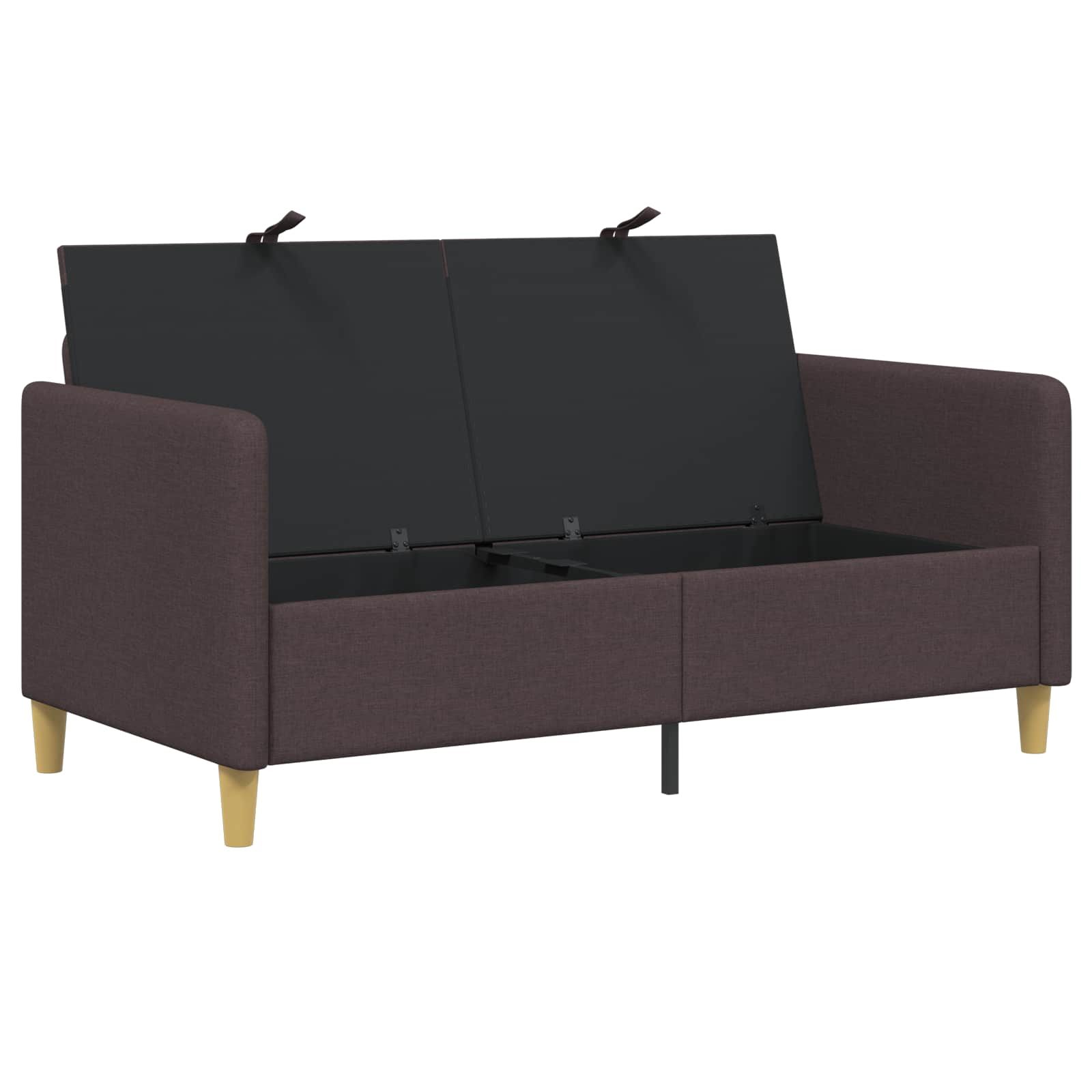 Sofa s pohranom Tamno smeđa 152 x 78 x 87 cm Poliester