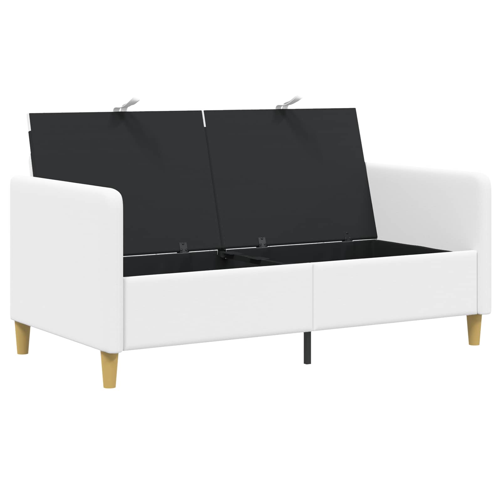 Sofa s pohranom Bijela 152 x 78 x 87 cm Poliester