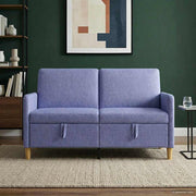 Sofa s pohranom Traper plava 152 x 78 x 87 cm Poliester