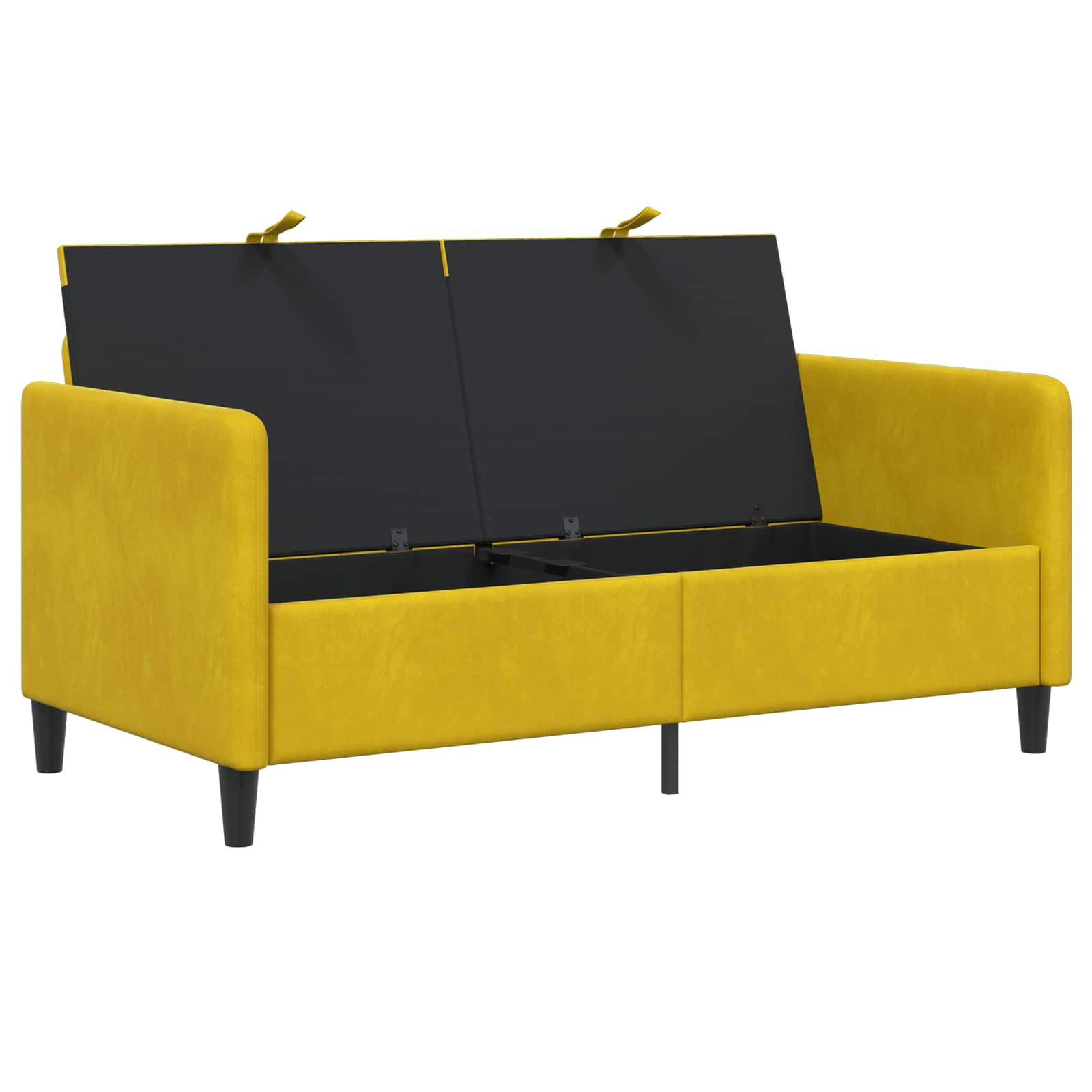 Sofa s pohranom Žuta 152 x 78 x 87 cm Poliester