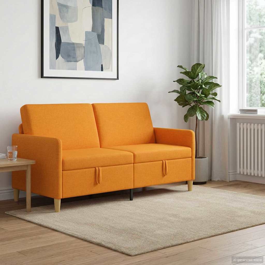 Sofa s pohranom Tamno žuta 172 x 78 x 87 cm Poliester