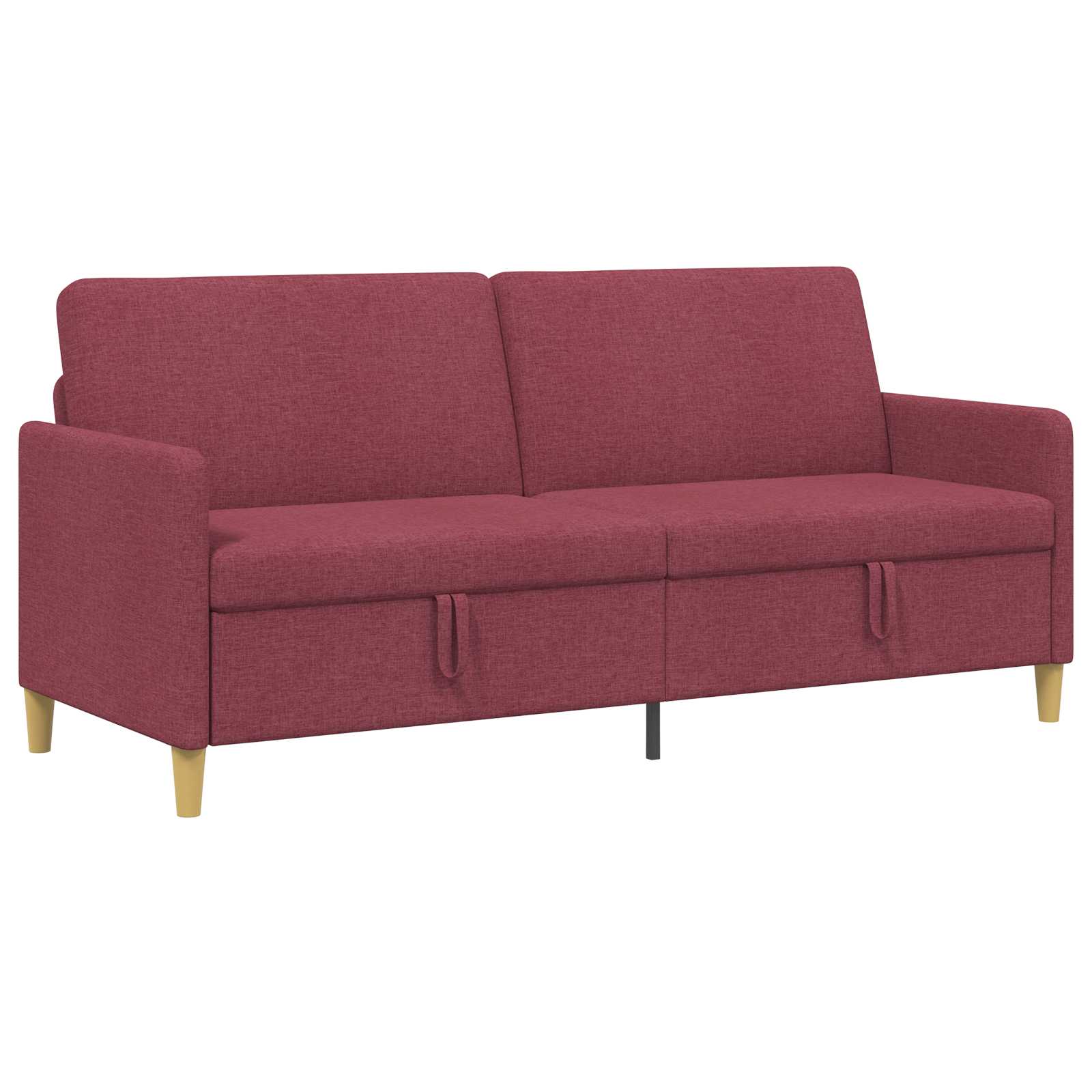 Sofa s pohranom Vinska crvena 192 x 78 x 87 cm Poliester