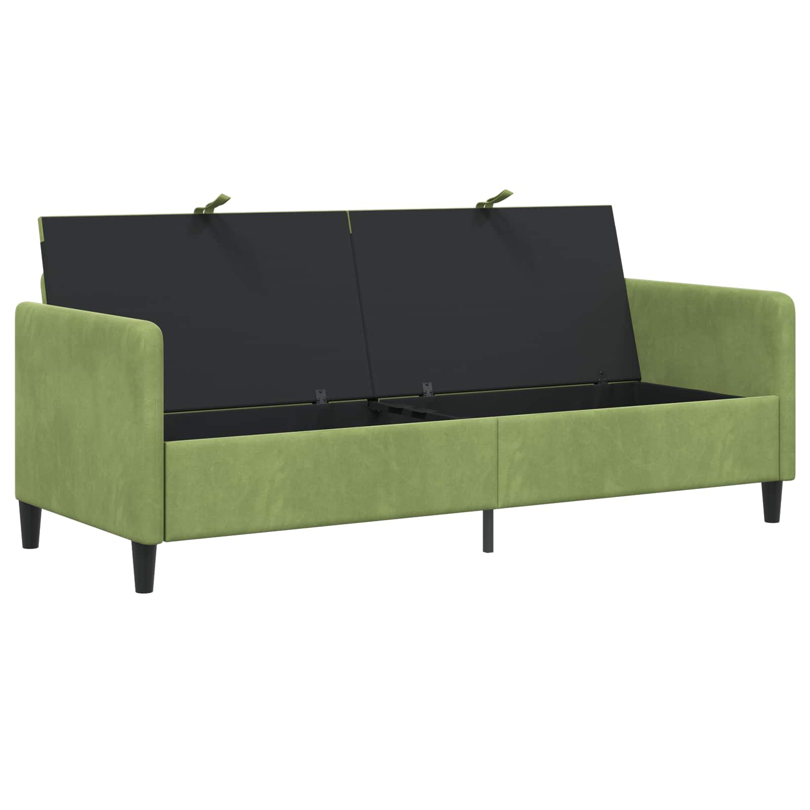 Sofa s pohranom Svijetlo zelena 192 x 78 x 87 cm Poliester